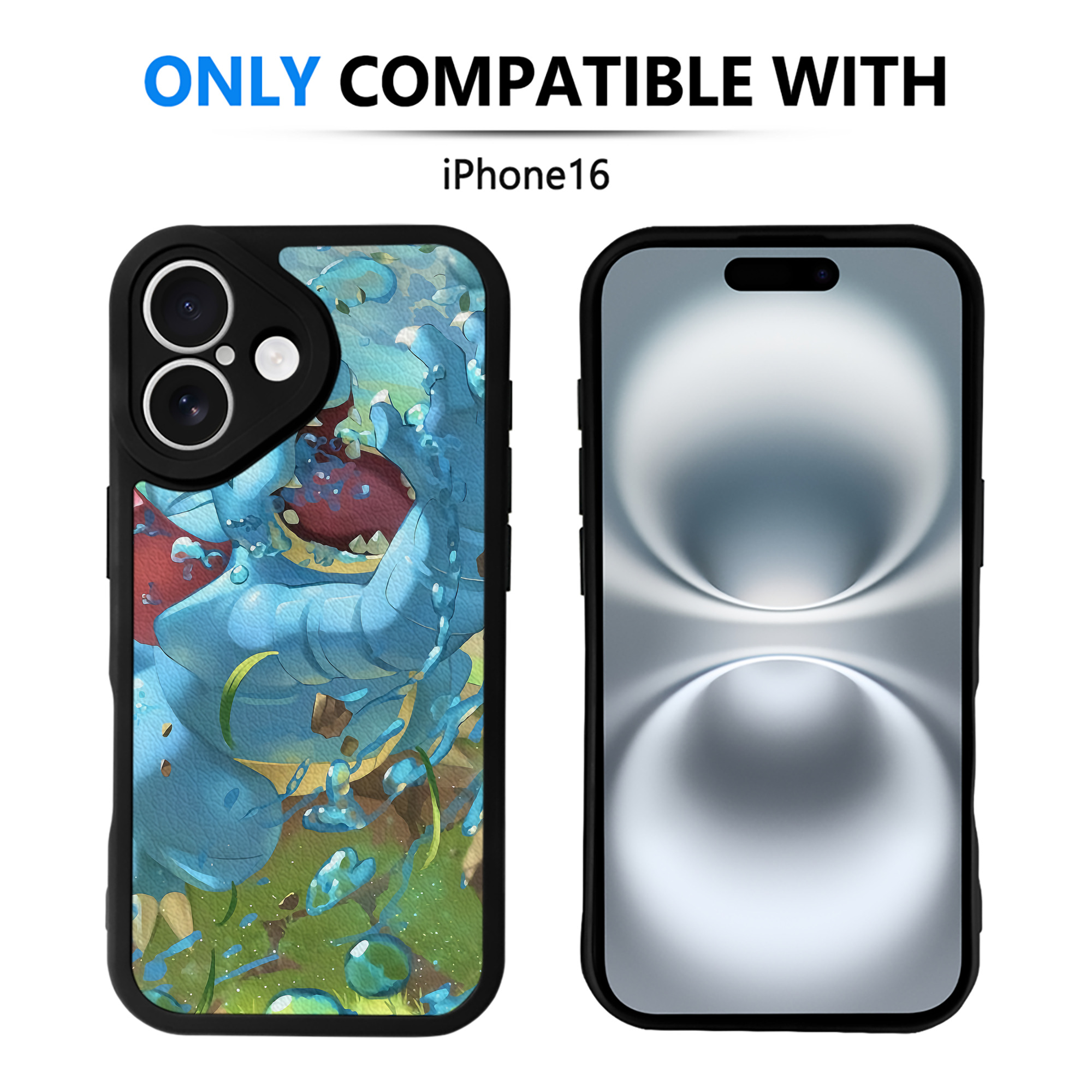 （画像用） ポケットモンスター Pokémon 【iPhone 16シリーズ対応】シリコンスマホケース（レザー調） 材質：シリコン